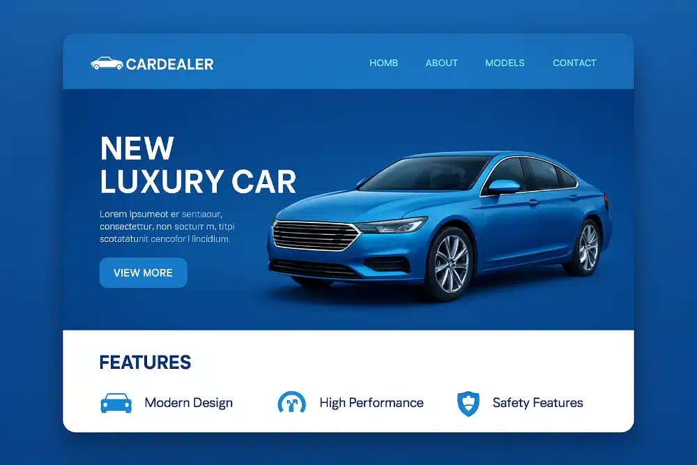 تصميم موقع سيارات